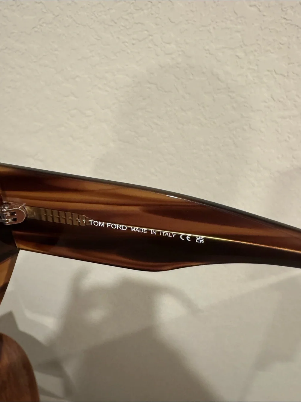 Tom Ford Bronson Tortoiseshell Sunglasses with blue lens
